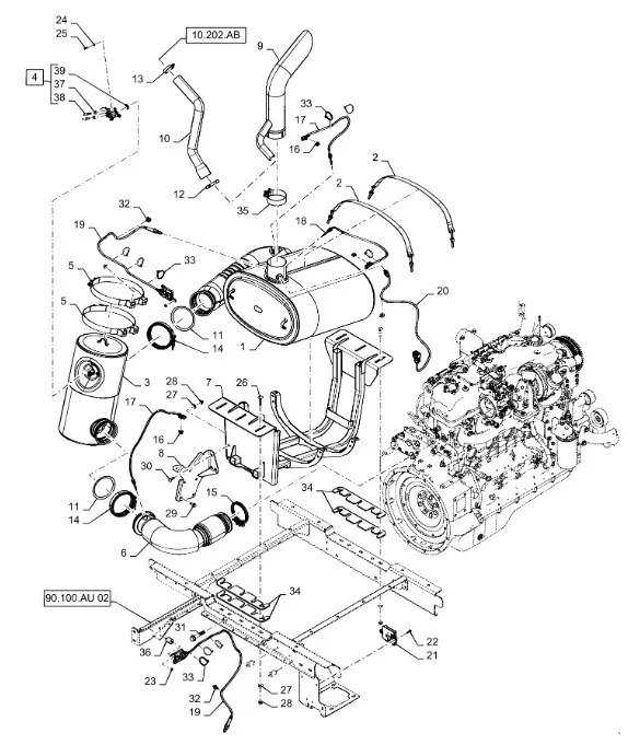 47360109 - труба выхлопная