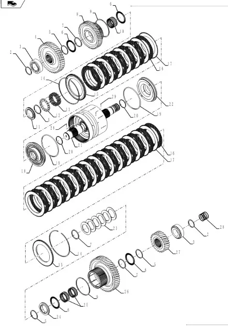 87350326 - Вал 4й голый 8,5С КПП T9T9./St.